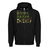Black reel great dad Zipper Hoodie - Artiststas