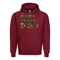 Burgundy reel great dad Zipper Hoodie - Artiststas