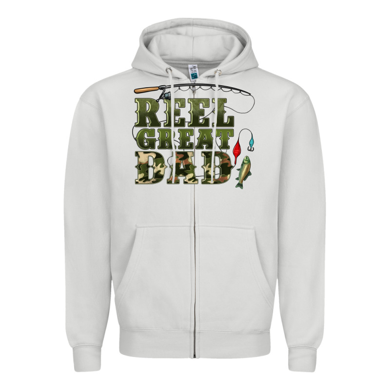 Reel Great Dad Zipper Hoodie by Artiststas | Teevron