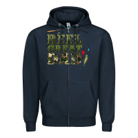Navy reel great dad Zipper Hoodie - Artiststas