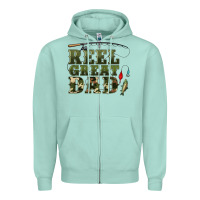 Seafoam reel great dad Zipper Hoodie - Artiststas