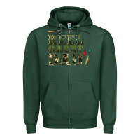 Sports Green reel great dad Zipper Hoodie - Artiststas