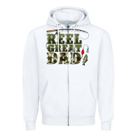 White reel great dad Zipper Hoodie - Artiststas