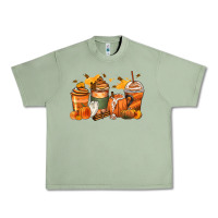 Oil Green pumpkin spice latte coffee cups Urban Heavy Tee - Zillion Design Studio