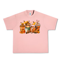Salmon pumpkin spice latte coffee cups Urban Heavy Tee - Zillion Design Studio