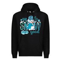 Black up to snow good and cute snowman Premium Hoodie - BundleAndBundleShop