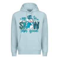 Blue Mist up to snow good and cute snowman Premium Hoodie - BundleAndBundleShop