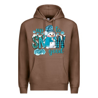Chestnut up to snow good and cute snowman Premium Hoodie - BundleAndBundleShop