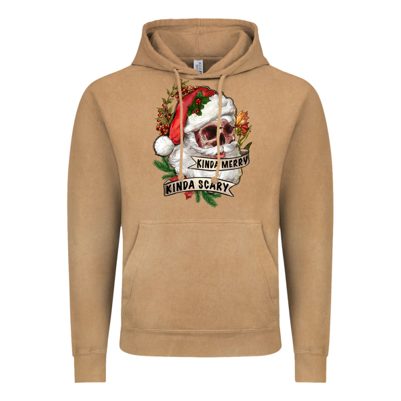 Kinda Merry Kinda Scary Vintage Hoodie by RanaPortraitStore | Teevron