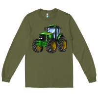 Army Green farm tractor Long Sleeve Tee - AdoDesignShop