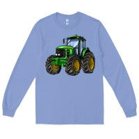Colony Blue farm tractor Long Sleeve Tee - AdoDesignShop