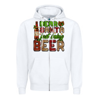 Dear Santa Just Bring A Beer With A Beer Bottle Zipper Hoodie | Teevron