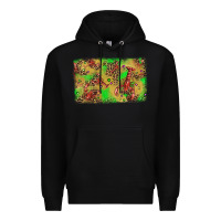 Black mardi gras crawfish and glitter background Premium Hoodie - AdoDesignShop