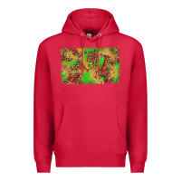Cardinal mardi gras crawfish and glitter background Premium Hoodie - AdoDesignShop