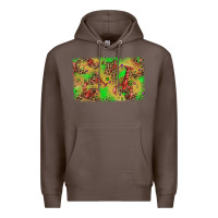 Coffee mardi gras crawfish and glitter background Premium Hoodie - AdoDesignShop