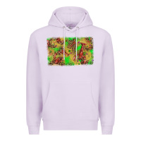 Lilac mardi gras crawfish and glitter background Premium Hoodie - AdoDesignShop