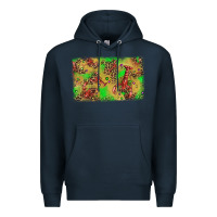 Navy mardi gras crawfish and glitter background Premium Hoodie - AdoDesignShop
