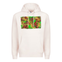 Pale Pink mardi gras crawfish and glitter background Premium Hoodie - AdoDesignShop