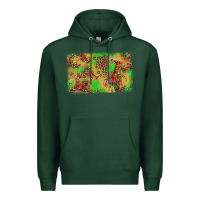 Sports Green mardi gras crawfish and glitter background Premium Hoodie - AdoDesignShop