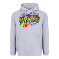 Heather Grey pride Heavyweight Hoodie - MaliasSmallBusiness