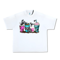 White motocross coffee cups Urban Heavy Tee - Zillion Design Studio