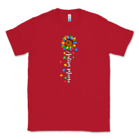 Red autism mama sunflower white Classic Tee - JahusDesignShop