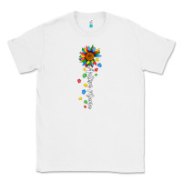 White autism mama sunflower white Classic Tee - JahusDesignShop