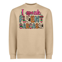 Mushroom i speak fluent sarcasm Heavyweight Sweatshirt - Zillion Design Studio