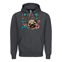 Smoke life is better with a pug Zipper Hoodie - Jasminsmagicworld