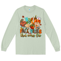 Matcha fall vibes and that nurse life Long Sleeve Tee - AdoDesignShop