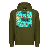 Army Green Hot Mom Summer Digital Paper Premium Hoodie - BundleAndBundleShop