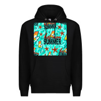 Black Hot Mom Summer Digital Paper Premium Hoodie - BundleAndBundleShop