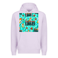 Lilac Hot Mom Summer Digital Paper Premium Hoodie - BundleAndBundleShop