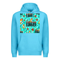 Ocean Blue Hot Mom Summer Digital Paper Premium Hoodie - BundleAndBundleShop