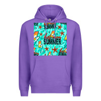 Purple Hot Mom Summer Digital Paper Premium Hoodie - BundleAndBundleShop