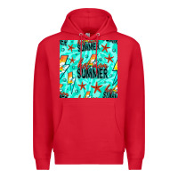 Red Hot Mom Summer Digital Paper Premium Hoodie - BundleAndBundleShop