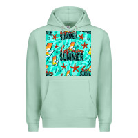 Seafoam Hot Mom Summer Digital Paper Premium Hoodie - BundleAndBundleShop