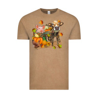 Vintage Coffee fall farm animals Vintage Tee - Zillion Design Studio