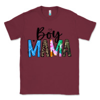 Burgundy boy mama white Classic Tee - JahusDesignShop
