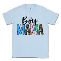 Dusty Blue boy mama white Classic Tee - JahusDesignShop