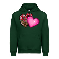 Forest Green valentine's day hearts Urban Hoodie - RanaPortraitStore
