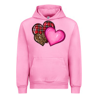 Fuchsia Pink valentine's day hearts Urban Hoodie - RanaPortraitStore