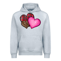 Heather Grey valentine's day hearts Urban Hoodie - RanaPortraitStore