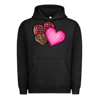 Pigment Black valentine's day hearts Urban Hoodie - RanaPortraitStore