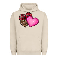Pigment French Oak valentine's day hearts Urban Hoodie - RanaPortraitStore