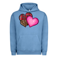 Pigment Pebble Blue valentine's day hearts Urban Hoodie - RanaPortraitStore