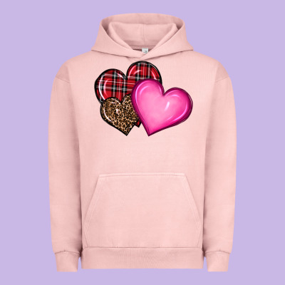 Valentine's Day Hearts Urban Hoodie Designed By Ranaportraitstore