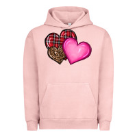 Pigment Salmon valentine's day hearts Urban Hoodie - RanaPortraitStore