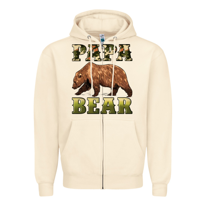 Papa Bear Zipper Hoodie by Artiststas | Teevron
