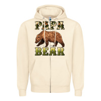 Sandshell papa bear Zipper Hoodie - Artiststas